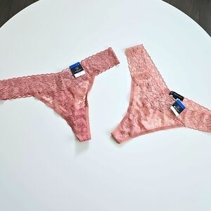 NWT I.N.C International Concepts Pink Lace Thongs 2 pack